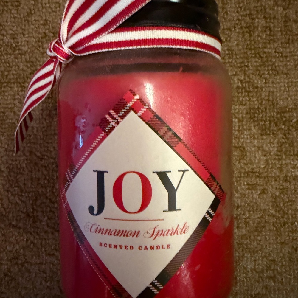 Cinnamon Scented single-Wick Large Glass Jar candle 11.8oz